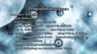 Tutorial Einführung in die Programmierung  2  Variablen  Anfänger HD German [upl. by Noraha64]