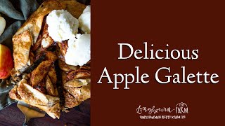 Simple and Delicious Apple Galette Recipe shorts [upl. by Octavius]