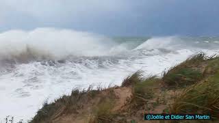 Octobre 2023 tempête Céline sur lîle de Noirmoutier [upl. by Araccat]