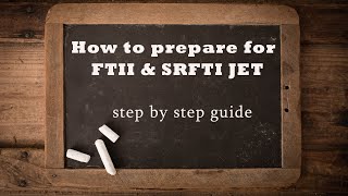 How to prepare for FTII amp SRFTI JET  Step by Step Guide [upl. by Hras140]