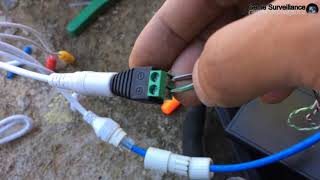 comment brancher une camera ip avec cable RJ45 seullement 4 fil [upl. by Eeleak437]