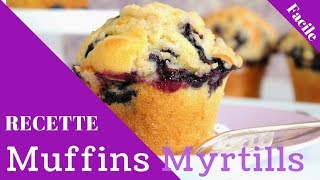 Muffins myrtilles la façon la plus simple ألذ مافن البلوبري الروعة سهولة و توفير للوقت [upl. by Aieken]