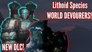 Stellaris  NEW Species Lithoids World Eating Livin Rocks First look [upl. by Notyalc109]