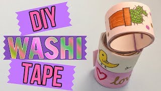 DIY WASHI TAPE  Make Your Own  Gift Idea [upl. by Sirotek875]