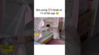 Bro using 💯 brain at 1 of his age🤣 [upl. by Maguire]