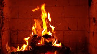 Warm Romantic Fireplace🔥Relaxing Fireplace Crackling Sounds 24 Hours Fireplace ScreensaverFogata4k [upl. by Levan]