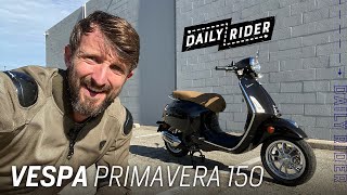 2022 Vespa Primavera 150 Review  Daily Rider [upl. by Prosser]