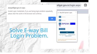 How To Fix EWay Bill Login Problem  This Site Can’t be reached  E Way Bill login problem solution [upl. by Shanly]