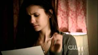 The Vampire Diaries  3x01 Damon Is Angry Stefan Called Elena [upl. by Merrel436]