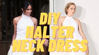 DIY Halter Neck Dress  Simplicity pattern 8330  Tiktok Tutorial [upl. by Ylro]