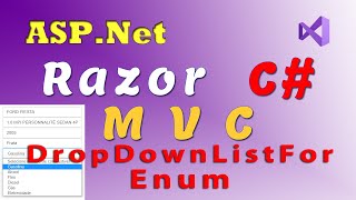 ASPNet 14 DropDownList e Enum  Razor C MVC Visual Studio vídeo 14 [upl. by Bussey]