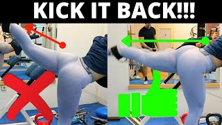 How to do the Cable Kickback and Cable Side Kick  Proper Form [upl. by Alma]