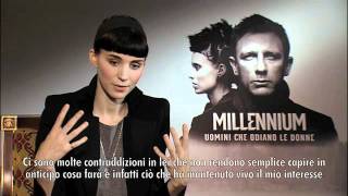 Millennium  Uomini che odiano le donne Intervista a Rooney Mara [upl. by Garett]