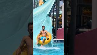 TwoWay Slip Excitement Wawe Waterslide at Aquajoy Waterpark shorts waterpark waterslide [upl. by Enna]