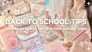 how to actually prepare for the new school year 🏫 backtoschool tips [upl. by Issiah]