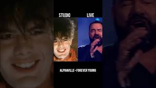 Alphaville Forever young Studio version vs live performance [upl. by Anilosi]