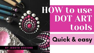 How to use dotting tools  Dot Mandala [upl. by Biancha203]