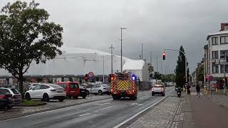 brandweer gent spoed auto brand 🔥 [upl. by Furnary]