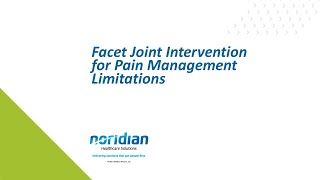 Facet Joint Intervention for Pain Management Limitations [upl. by Enylhsa538]