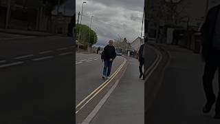 Banned Muzzled XLBully Man Prefers To Walk In Road Than Walk Past Beast xlbully dogwalk karen [upl. by Ibrahim]