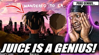 JUICE IS A GENIUS  Juice WRLD amp Justin Bieber  Wandered To LA Official Audio REACTION [upl. by Esinart]