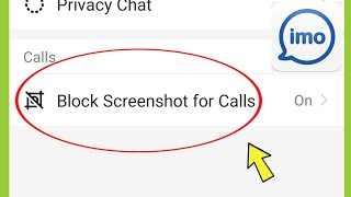 IMO Block Screenshot for Calls Settings [upl. by Aioj10]