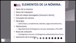 NÓMINAS Y FINIQUITOS Videoconferencia 10 MARZO 2017 [upl. by Riada]