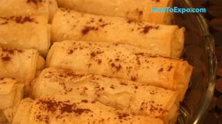 Galaktoboureko Greek Custard Phyllo Dessert Recipe [upl. by Hellman]