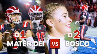 NATIONS NO 1 MATER DEI DESTROYS BOSCO  Mater Dei vs St John Bosco  Official Game Highlights [upl. by Shirk]