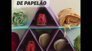 Sapateira feita com papelão reciclado DIY Vix [upl. by Introk115]