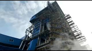 130ton hightemperature and highpressure circulating fluidized bed biomass boiler operation site [upl. by Attenoj478]