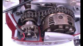 Messerschmitt KR 200 Sectioned Sachs Engine [upl. by Tommy842]