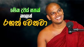 මේක දවස් හතක් කලොත් රහත් වෙනවා venkebithigollawe amarathissa thero  gosinga wana arana [upl. by Attiuqram]