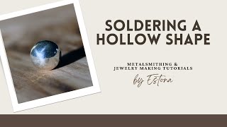 Soldering a Hollow Shape preview  Estona Tutorials [upl. by Celinka]