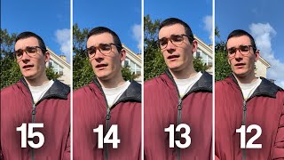 iPhone 15 vs 14 vs 13 vs 12  Camera BATTLE [upl. by Maryann]