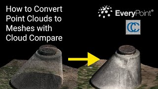 How to Turn a Point Cloud to a Mesh Using CloudCompare [upl. by Aenneea655]