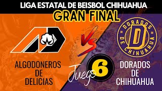 JUEGO 6  Final del campeonato Estatal Béisbol Chihuahua 2023 EN VIVO  ¡Únete [upl. by Nnod998]