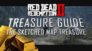 RDR2 THE SKETCHED MAP TREASURE FULL GUIDE  RED DEAD REDEMPTION 2 EASTER EGG [upl. by Tarrsus84]