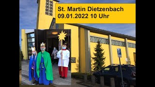 St Martin Dietzenbach 09012022  10 Uhr katholischer Gottesdienst mit den Sternsingern [upl. by Anaud]