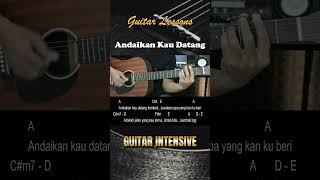 Andaikan Kau Datang  Andmesh OST MIRACLE IN CELL NO7  Chord Gitar Mudah dan Lirik guitar [upl. by Iosep]