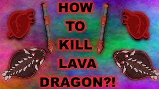 STARVEIO How to kill LAVA DRAGONOo [upl. by Ellenahc]