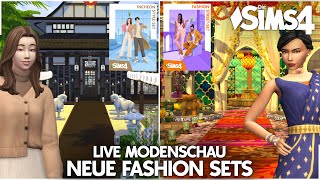 Neue Fashion Sets 🔴 Live Modenschau zum Release Die Sims 4 IncheonStyle amp FashionStreetSet 💚 [upl. by Magdalena]