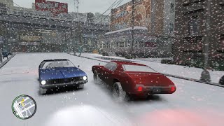 GTA IV Winter Edition  Enhanced Snow Mod 20 4K [upl. by Dolores]