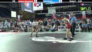 Junior 106  Jackson Bergeland Minnesota vs Luke Karam Pennsylvania [upl. by Fowkes]