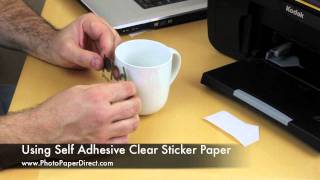 Using Self Adhesive Clear Sticker Paper [upl. by Gaston434]