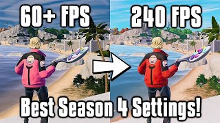 Fortnite Season 4 Settings Guide  FPS Boost Colorblind Modes amp More [upl. by Naihtniroc]