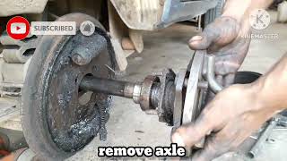 maruti omni oil leakageaxle oil seal replacement procedure [upl. by Anyala]