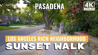 Walking the most beautiful neighborhood  Pasadena Los Angeles  Peaceful Walk [upl. by Fortunia]