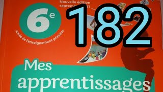 Orthographele pluriel des noms composéspage 182mes apprentissage en français 6 AEP [upl. by Franci742]