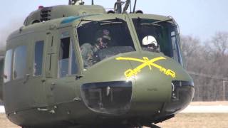 Restored Vietnam UH1H Huey Helicopter First Flights [upl. by Merilyn]